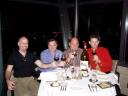 Jeff, Curt, Uncle Markie, and Jonathan in the Cache Room at Canlis